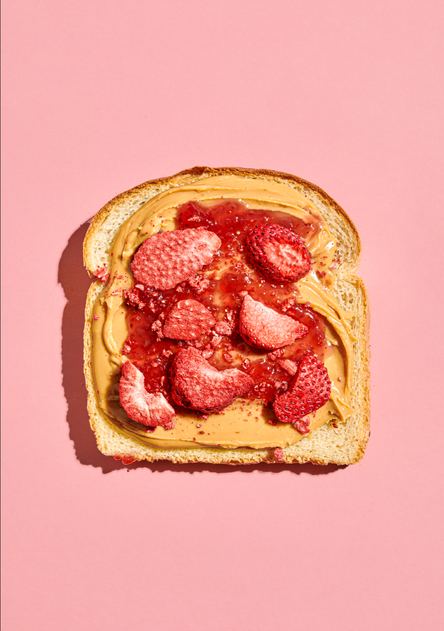Tostada con frutillas